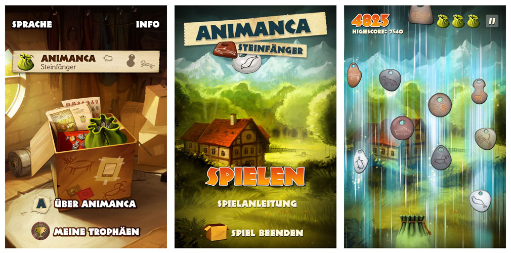 Animanca app game screens