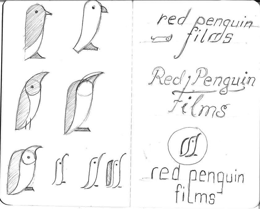 red penguin visual identity
