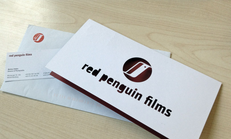 red penguin visual identity